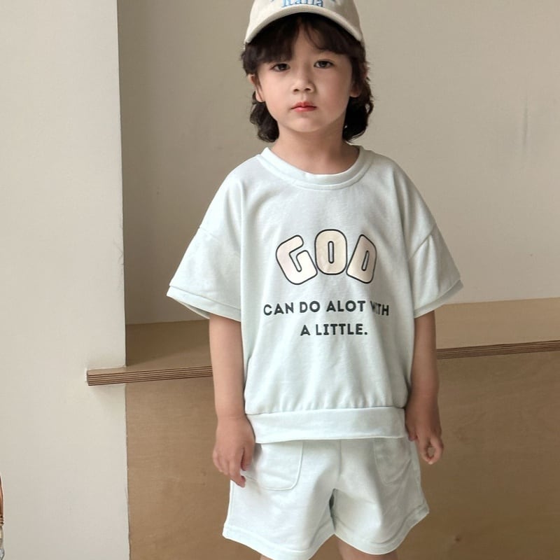 【BABY&KID】夏新作 カジュアルGODセットアップSK0631014