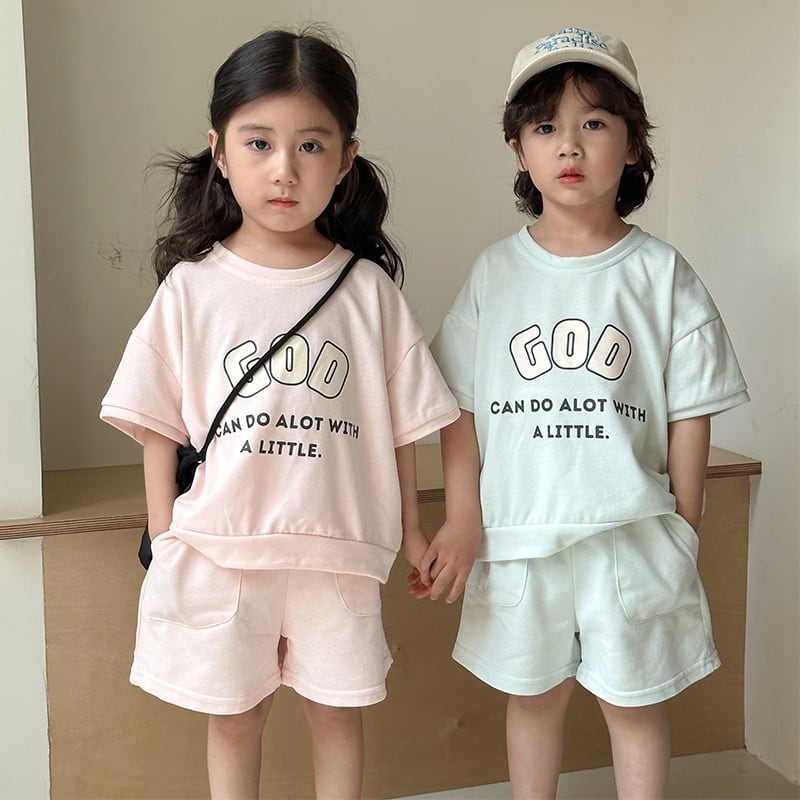 【BABY&KID】夏新作 カジュアルGODセットアップSK0631014