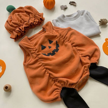 【BABY】ハロウィンかぼちゃロンパース、レギンスSK100917