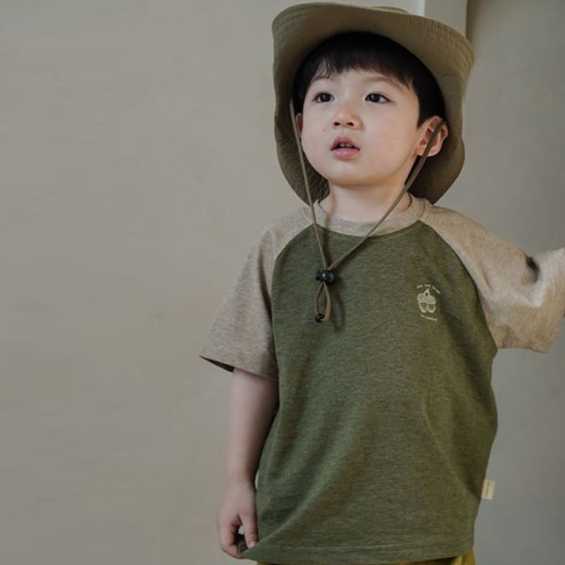 【BABY&KID】夏新作 ラグランスリーブ半袖TシャツSK090802