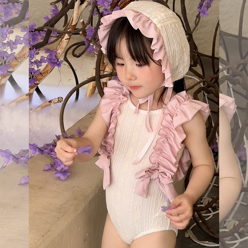 【BABY&KID】夏新作 フリル蝶結び付き水着SK092118