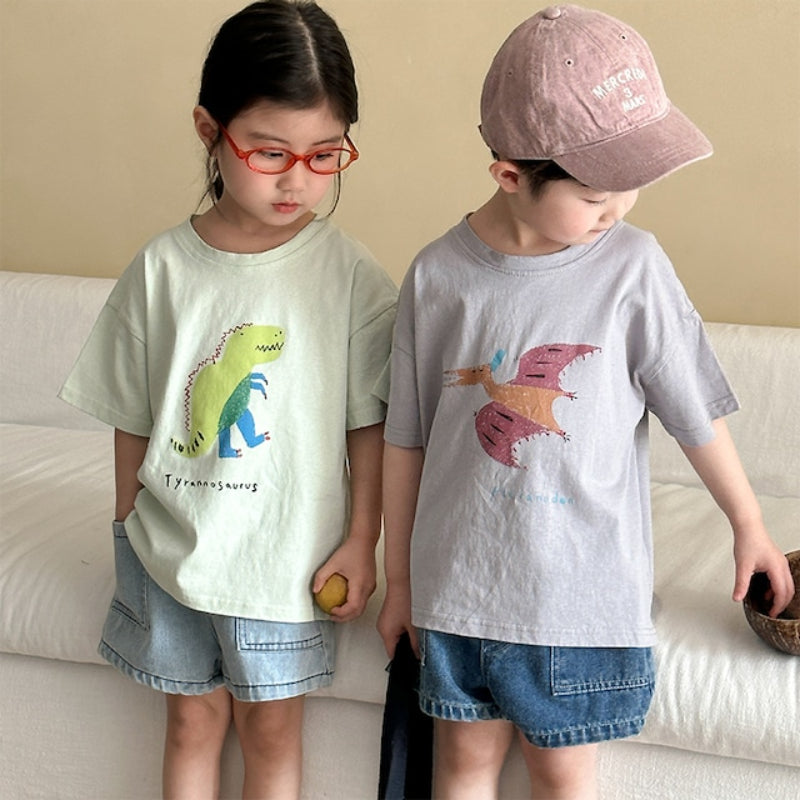 【BABY＆KID】夏新作 恐竜柄TシャツSK063027