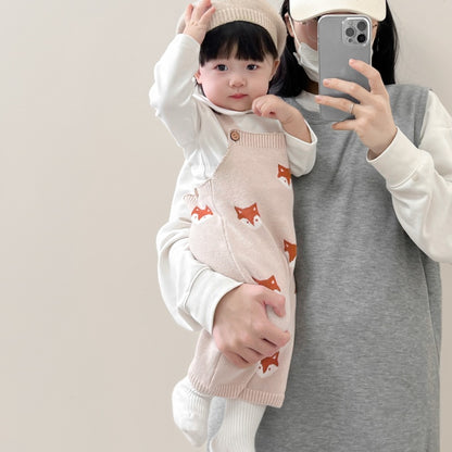 【BABY】キツネニットロンパースSK100501