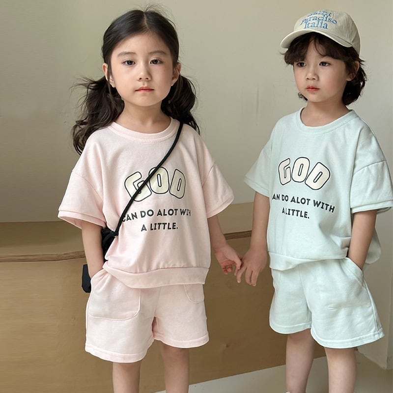 【BABY&KID】夏新作 カジュアルGODセットアップSK0631014