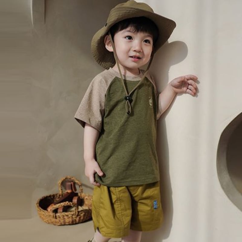 【BABY&KID】夏新作 ラグランスリーブ半袖TシャツSK090802