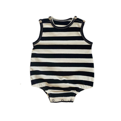 【BABY】夏新作 ナチュラルスターORボーダーロンパースSK091326