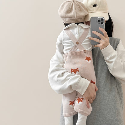 【BABY】キツネニットロンパースSK100501