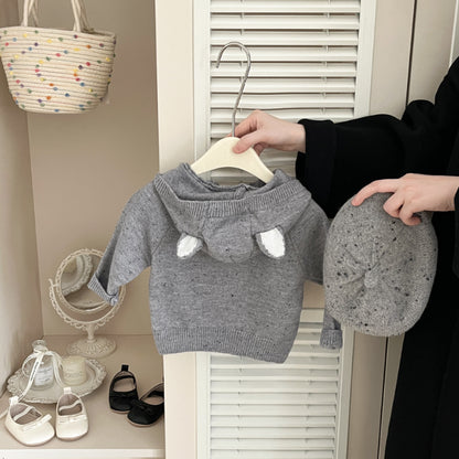 【BABY&KID】くま耳付きニットセーターSK102013