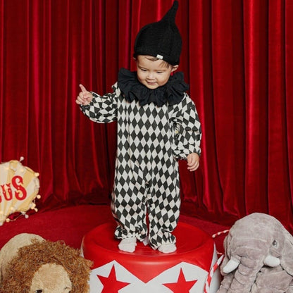 【BABY】トランプキングロンパース、帽子SK100914