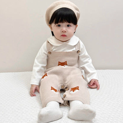 【BABY】キツネニットロンパースSK100501