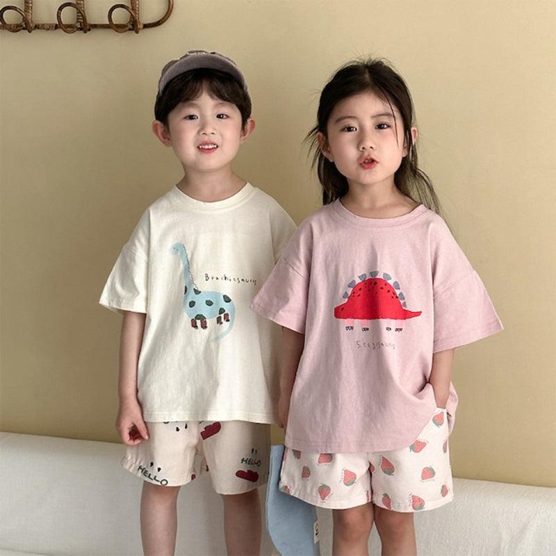 【BABY＆KID】夏新作 恐竜柄TシャツSK063027
