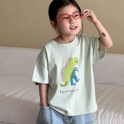 【BABY＆KID】夏新作 恐竜柄TシャツSK063027