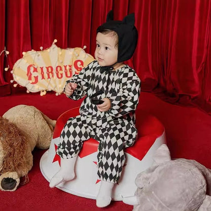 【BABY】トランプキングロンパース、帽子SK100914