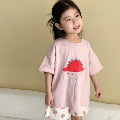 【BABY＆KID】夏新作 恐竜柄TシャツSK063027