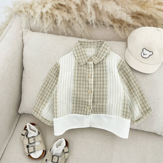 【BABY&KID】オシャレチェックトップスSK051401