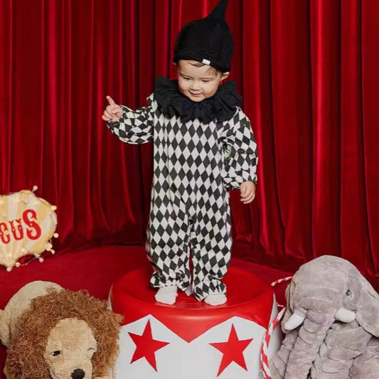 【BABY】トランプキングロンパース、帽子SK100914
