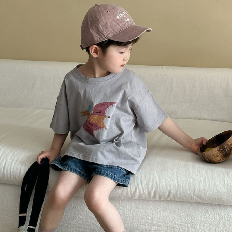 【BABY＆KID】夏新作 恐竜柄TシャツSK063027