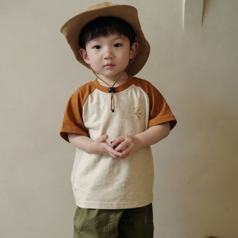 【BABY&KID】夏新作 ラグランスリーブ半袖TシャツSK090802