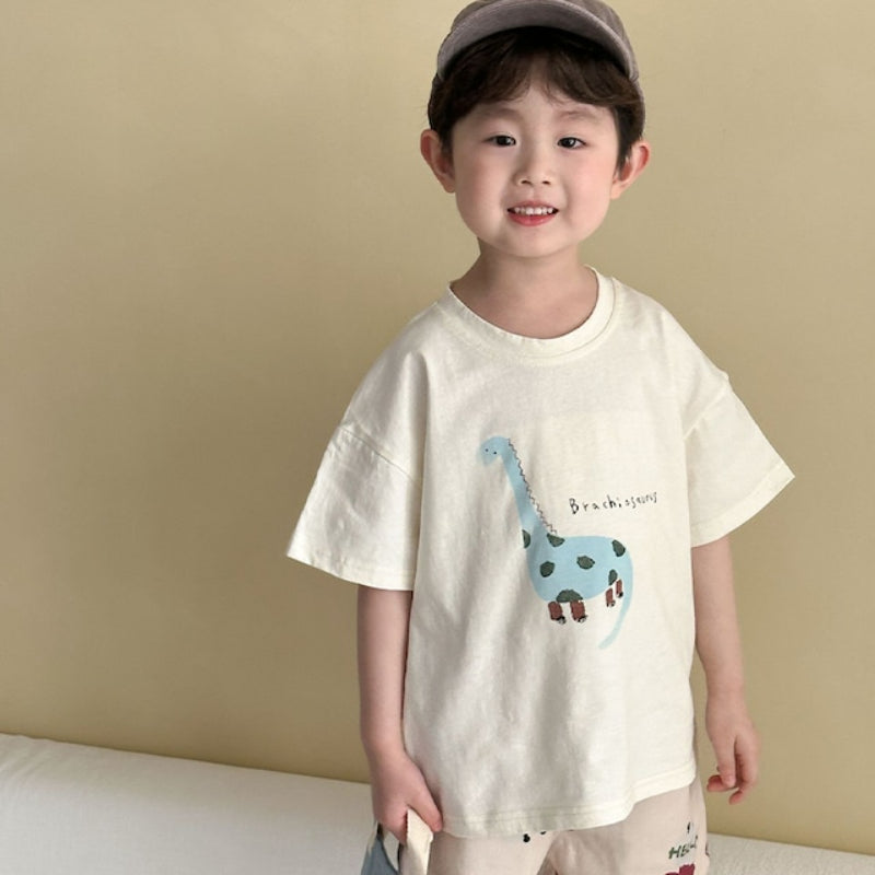 【BABY＆KID】夏新作 恐竜柄TシャツSK063027