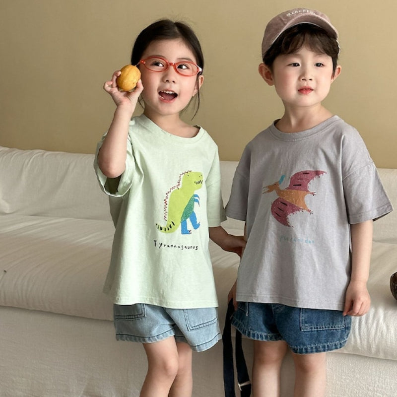 【BABY＆KID】夏新作 恐竜柄TシャツSK063027