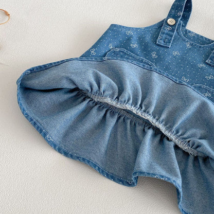 【BABY&KID】 総柄リボンプリントワンピースSK103508