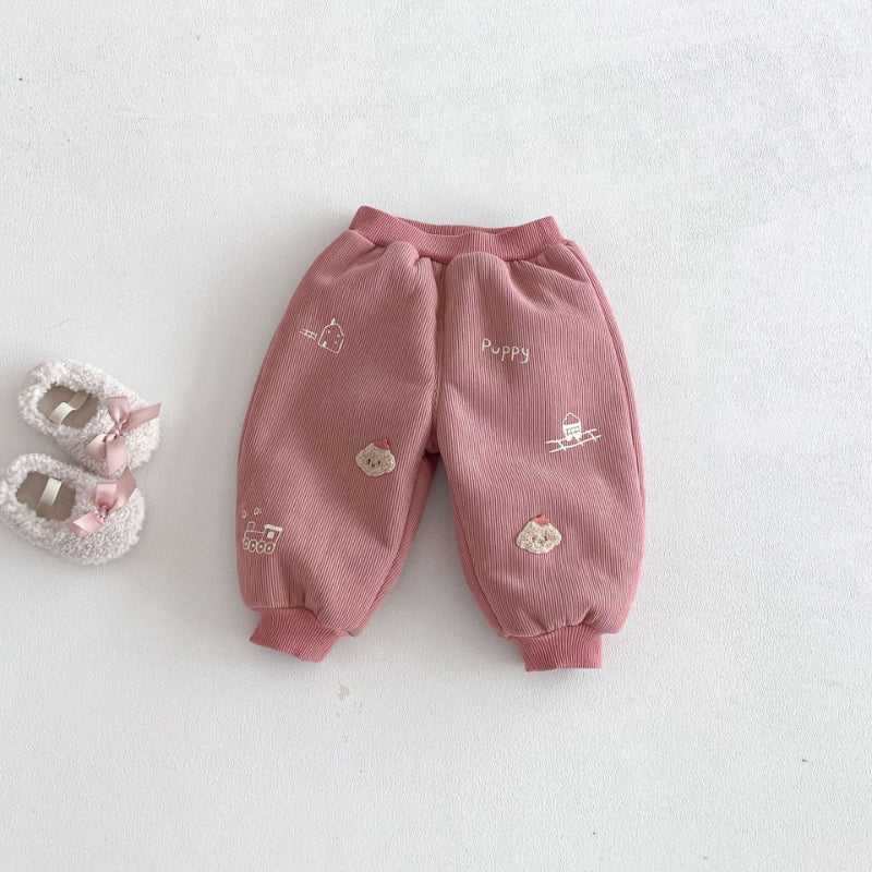 【BABY&KID】冬新作らくがき風あったかパンツSK103027