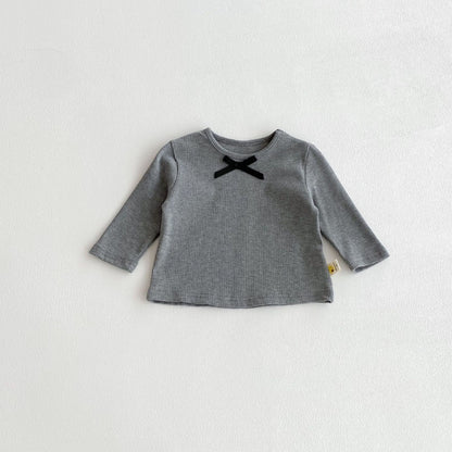 【BABY】韓国風蝶結び長袖TシャツSK100323