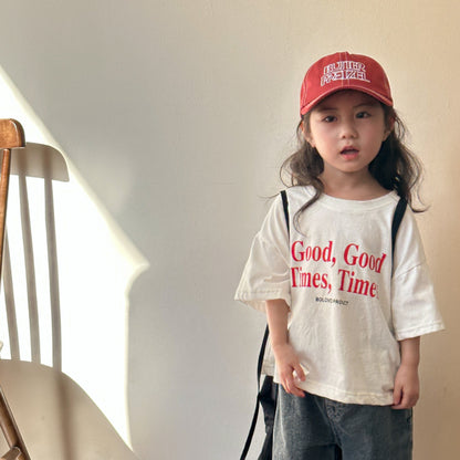【BABY&KID】夏新作 Good times半袖トップスSK063026