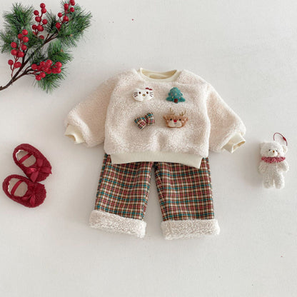 【BABY&KID】冬新作キャラ厚手トレーナーSK103033