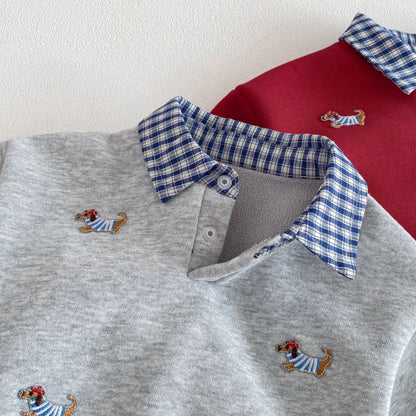 【BABY&KID】冬新作フリルカラーあったかトレーナーSK103032