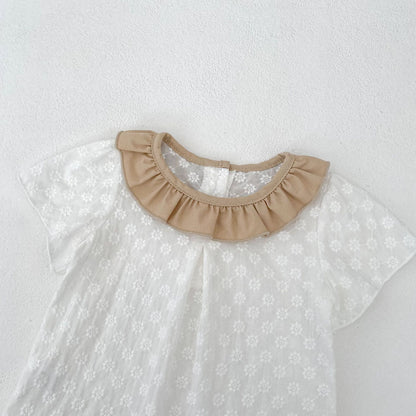 【3点セット】夏新作 フラワー刺繡Ｔシャツ＆ブルマ＆帽子SK061711