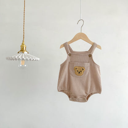 【BABY】夏新作 ワッフルベアロンパース 、半袖トップスSK080302