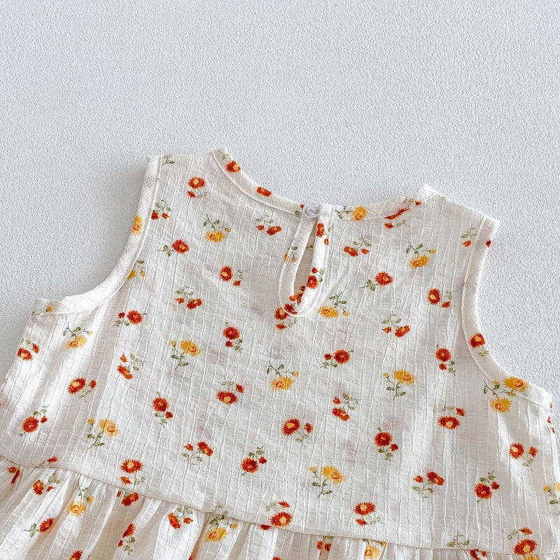 【BABY&KID】夏新作ハート、フラワーセットアップSK105911