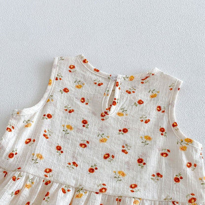 【BABY&KID】夏新作ハート、フラワーセットアップSK105911