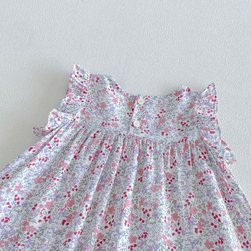 【BABY&KID】夏新作小花柄総柄ワンピース、セットアップSK105904
