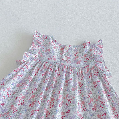 【BABY&KID】夏新作小花柄総柄ワンピース、セットアップSK105904