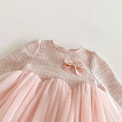 【BABY&KID】シャネル風チュールワンピースSK103512