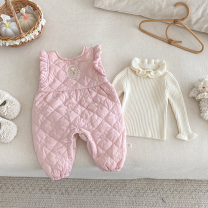 【BABY】キルティングノースリーブカバーオールSK102933