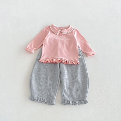 【BABY&KID】丸襟長袖トップスSK106616