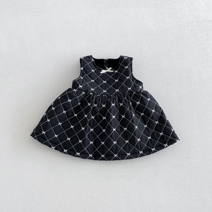 【BABY&KID】蝶結び刺繍ワンピース、パフスリーブトップスSK108113