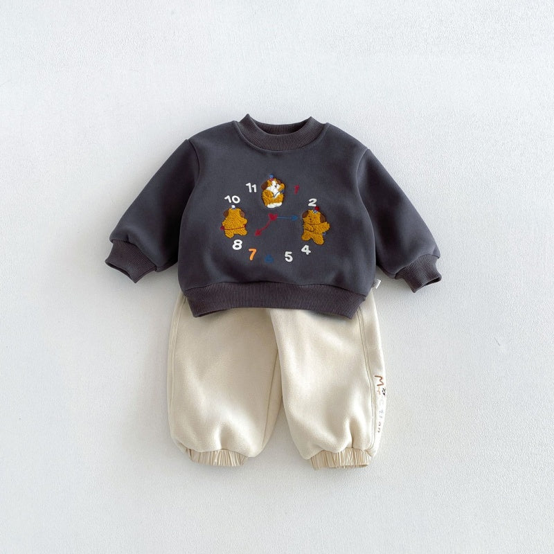 【BABY&KID】冬新作カートゥーンワッペントレーナーSK108503