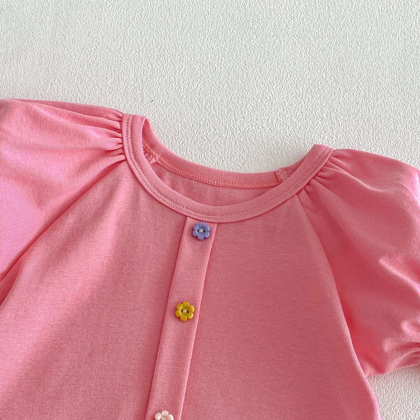 【BABY&KID】夏新作 スウィートパフスリーブTシャツSK105106
