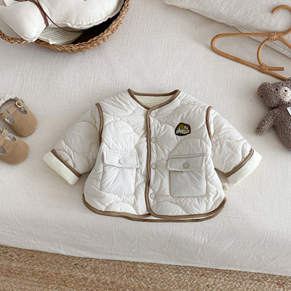 【BABY&KID】冬新作ワッペン付きあったかジャケットSK102529
