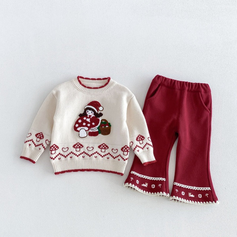【BABY&KID】うさぎ刺繍中綿ジャケット、ワンピース、ニット、パンツ、トップスSK108118