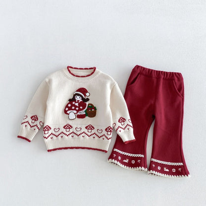 【BABY&KID】うさぎ刺繍中綿ジャケット、ワンピース、ニット、パンツ、トップスSK108118