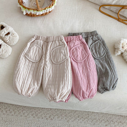 【BABY&KID】冬新作無地裏起毛パンツSK102531