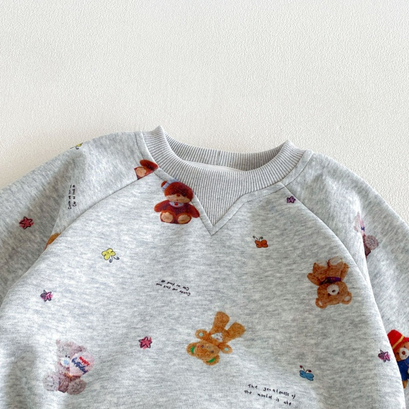 【BABY&KID】くまカートゥーンセットアップSK106610