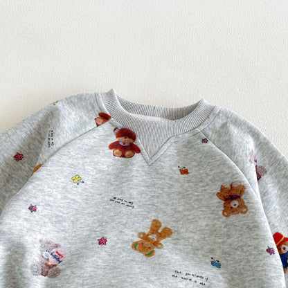 【BABY&KID】くまカートゥーンセットアップSK106610