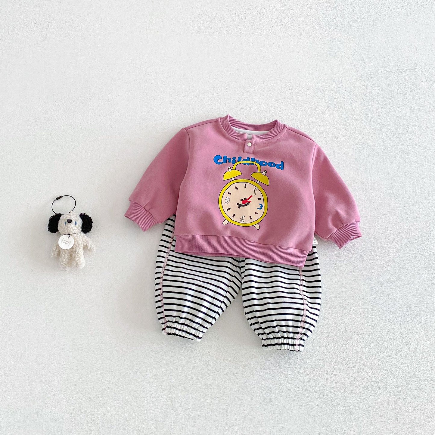 【BABY&KID】レタープリントスウェットセットアップSK103507