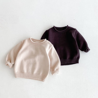 【BABY&KID】クルーネック無地セーターSK092926